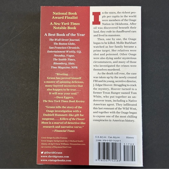 Killers of the Flower Moon by David Grann | Historical Fiction | Paperback Book - Picture 4 of 8